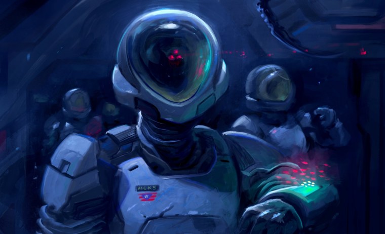 Космонавт в скафандре арт