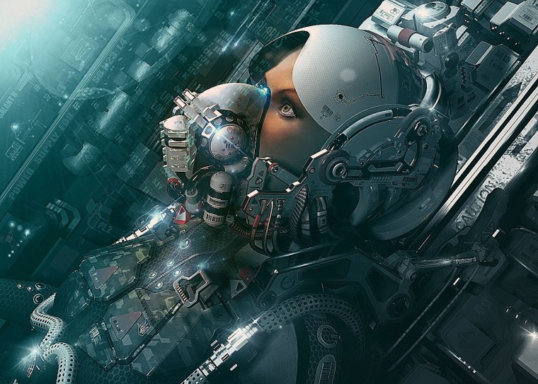 Пилот Sci Fi Art