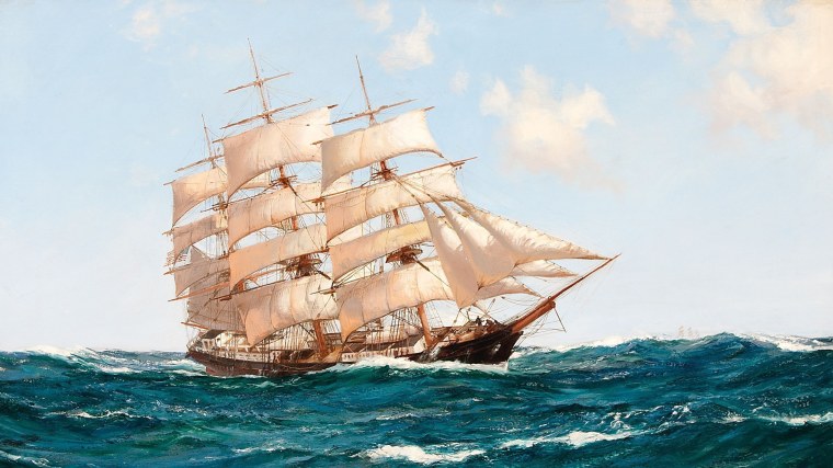 Корабль в море