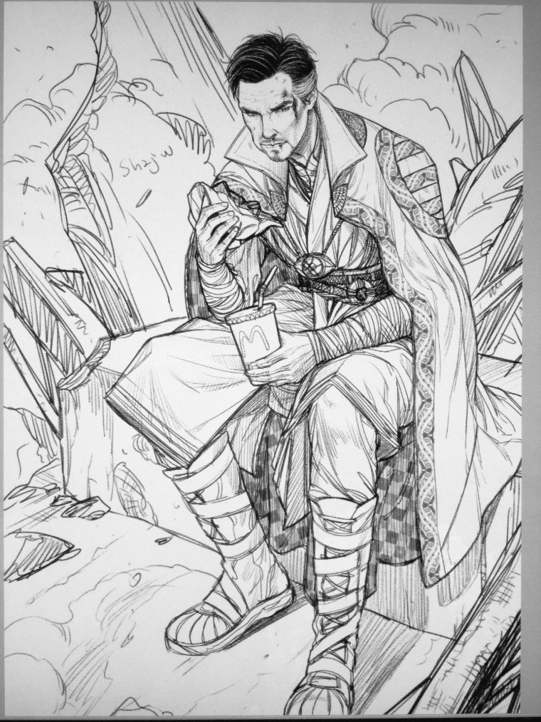 Рисунки Марвел доктор Стрэндж