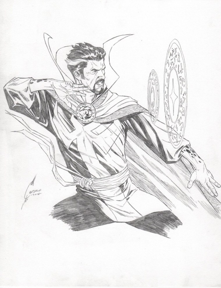 Док тар Стрэньж рисованае