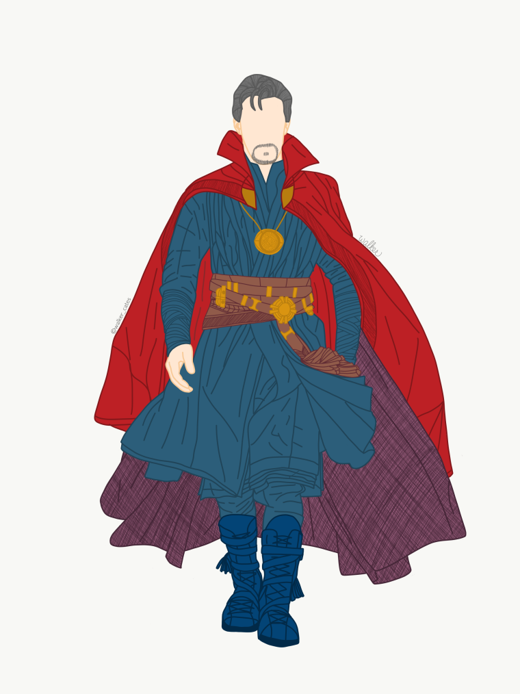 Raskraska Marvel доктор Стрэндж