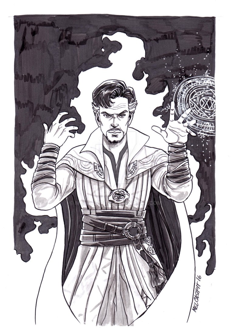 Доктор Стрэндж набросок