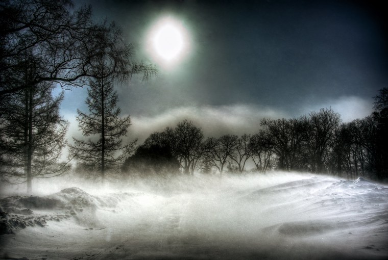 Метель ночью
