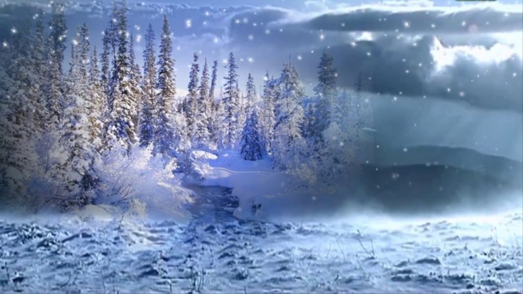 Футажи метель вьюга