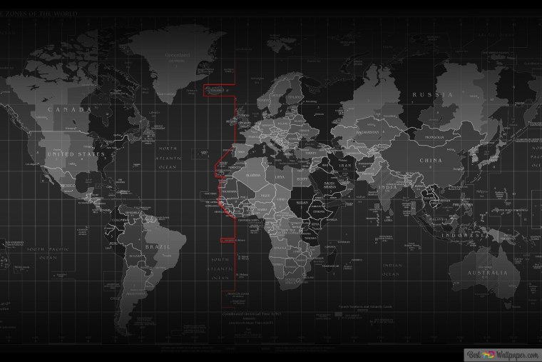 Фон для рабочего стола карта мира