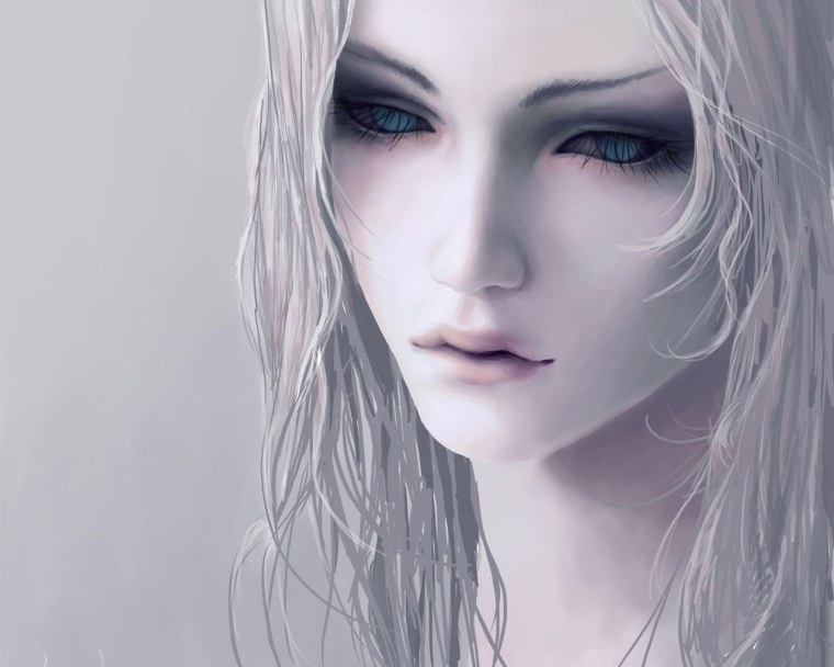 Эльфийки с белыми волосами