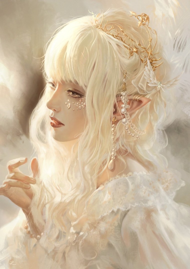 Беловолосая девушка