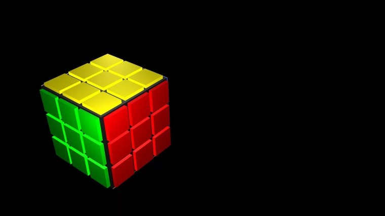 Неоновый кубик Рубика