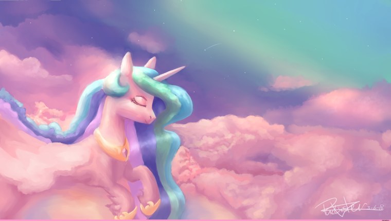 Фон с единорогами