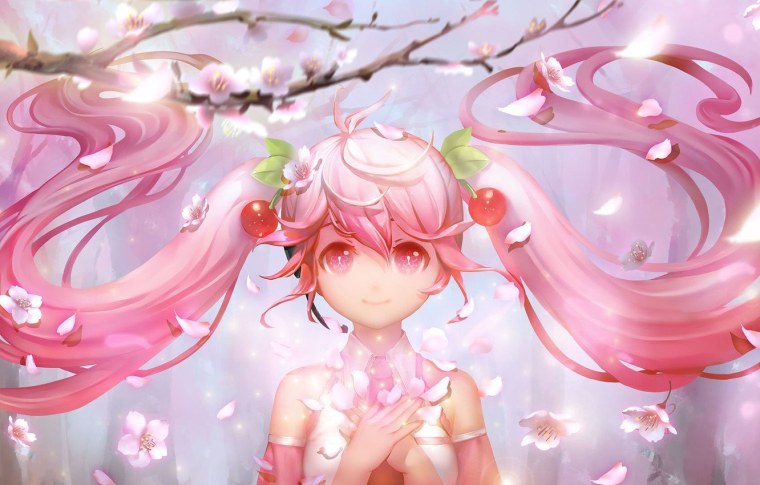 Черри блоссом аниме Эстетика