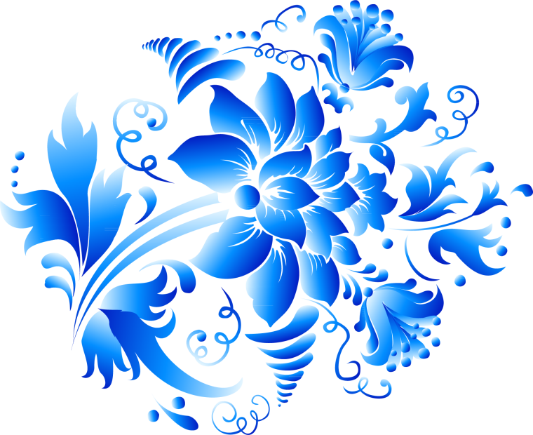 Орнаментная роспись Гжель