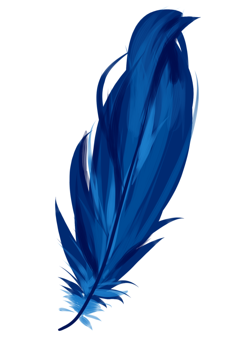 Синее перо