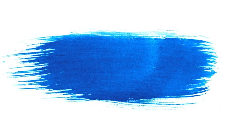 Мазок синей краски
