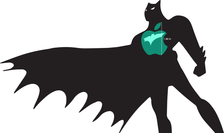 Плащ Бэтмена вектор