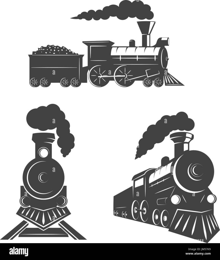 Паровоз силуэт