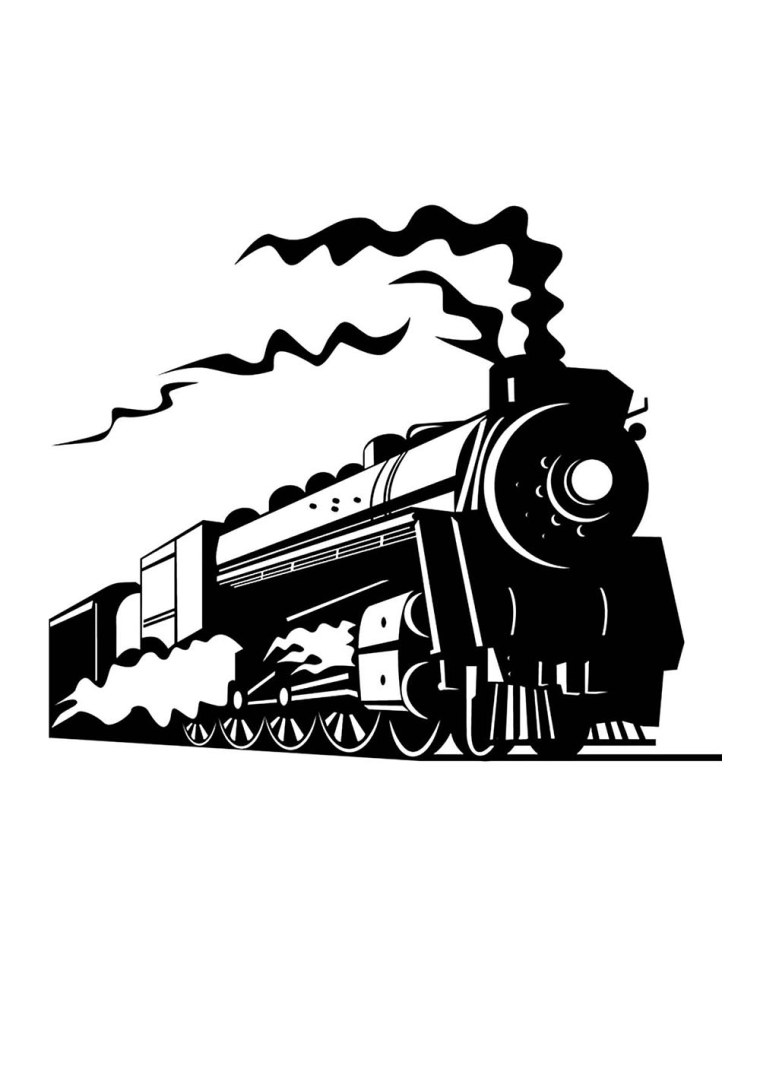Наклейка на стену паровоз