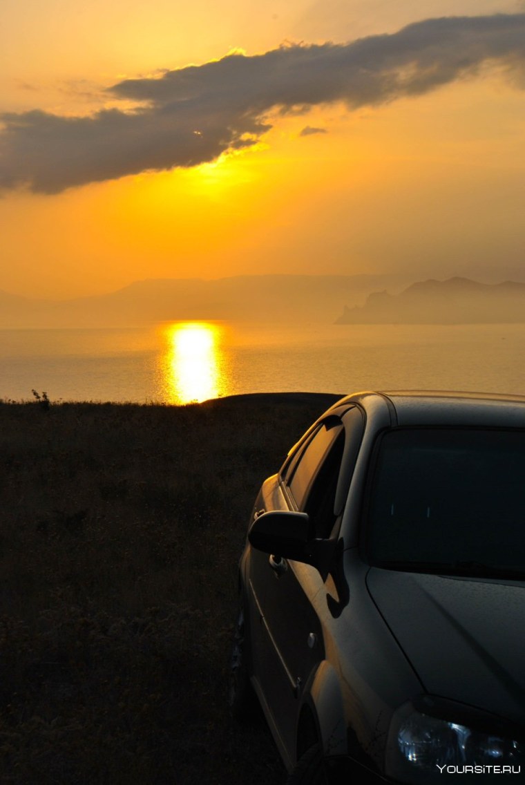 Audi на закате