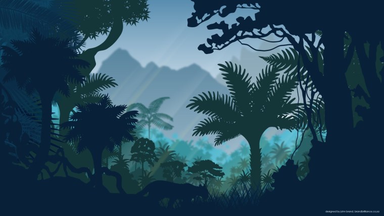 Тропический лес вектор