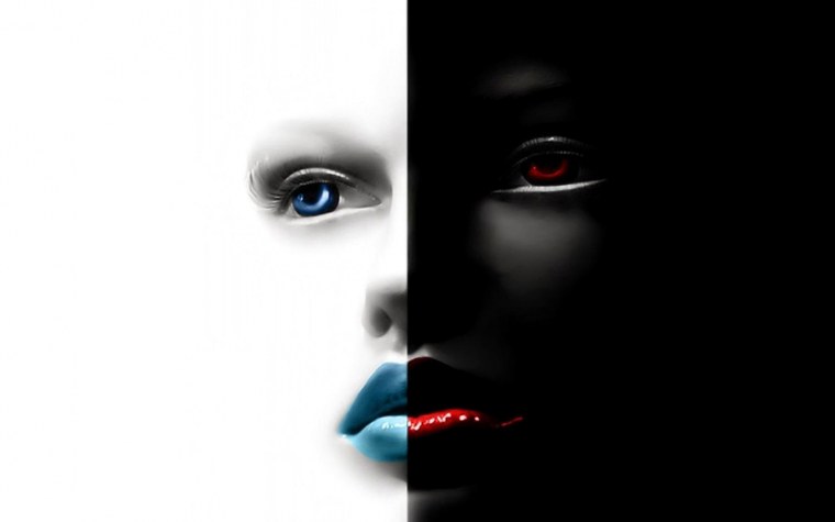 Картина глаза на черном фоне