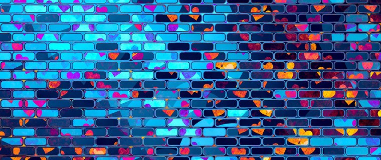 Бирюзовый кирпич