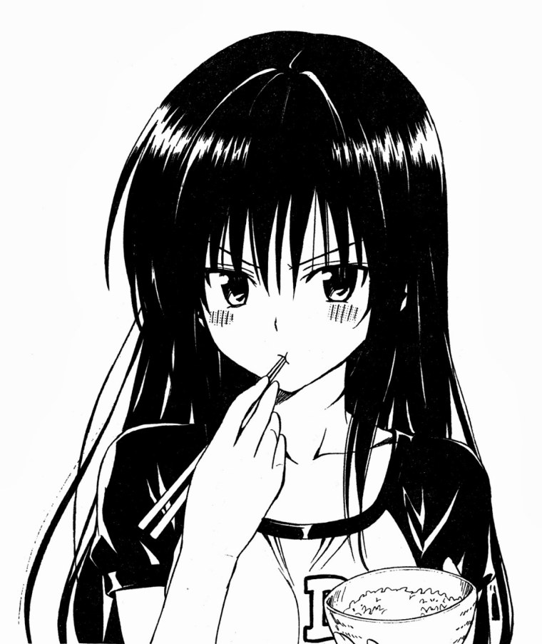 Черное белые аниме картинки