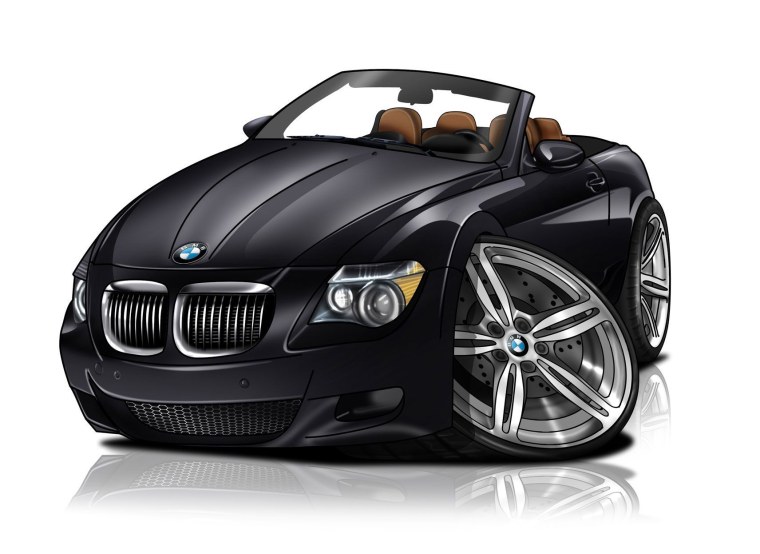 Крутая машина на белом фоне