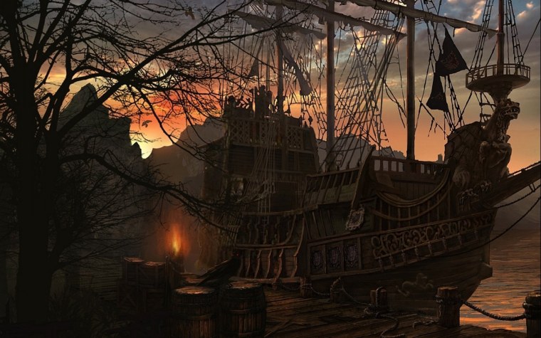 Средневековые пиратские корабли