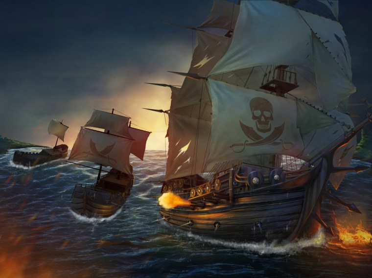 Пиратский корабль арт