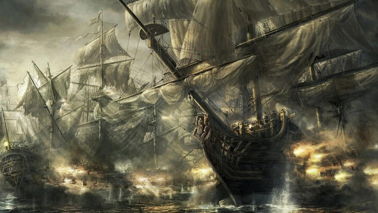 Пиратский корабль бой