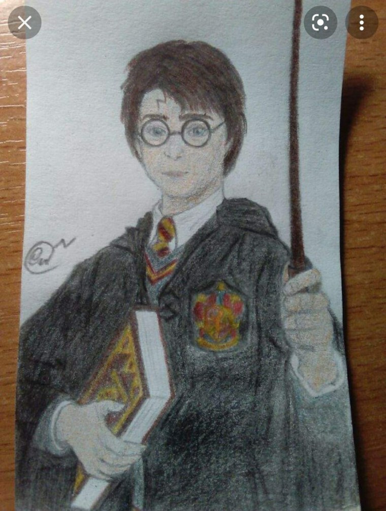 Мультяшный Гарри Поттер Рон и Гермиона