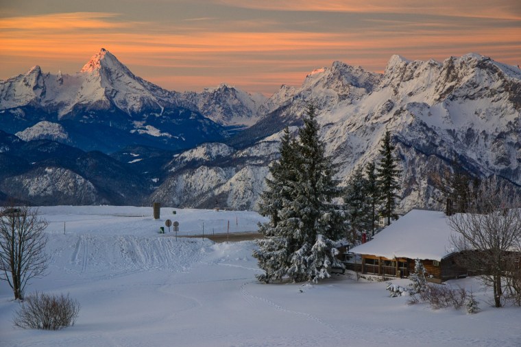 Альпы Австрия зима