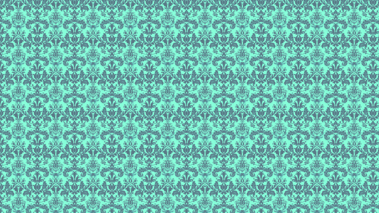 Голубые обои с вензелями