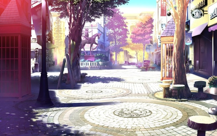 Аниме фон улица гача клуб