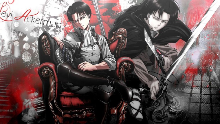 Атака титанов 1080 Леви