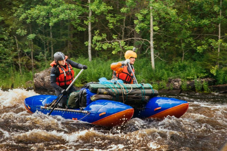 Сплав на катамаранах в Карелии