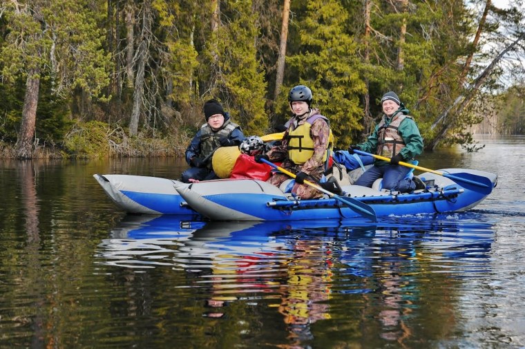 Сплав на катамаранах в Карелии