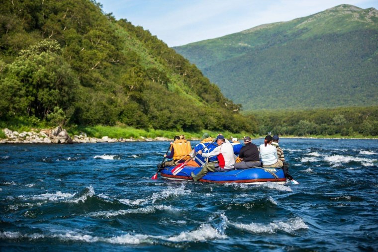 Сплав река быстрая Камчатка