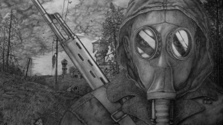 Сталкер рисунки