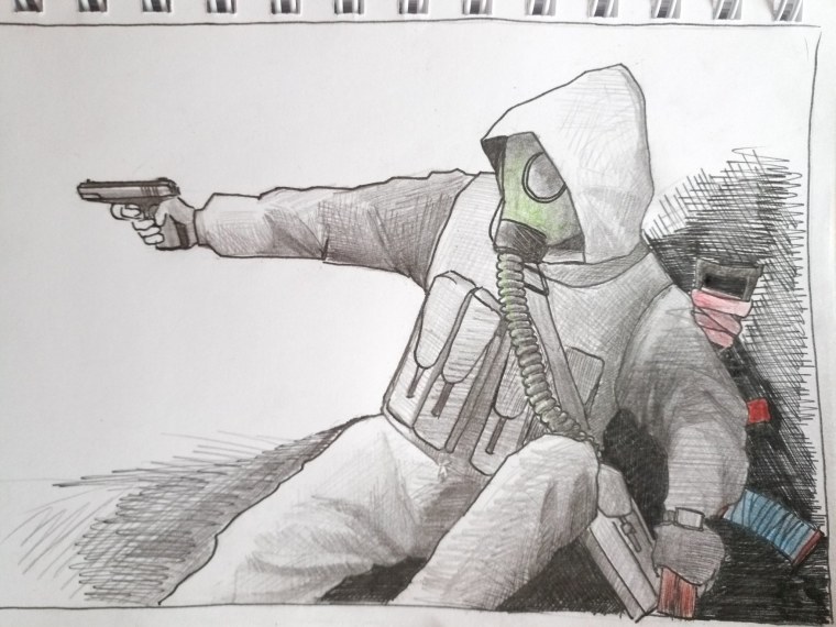 Раскраски сталкер тень Чернобыля