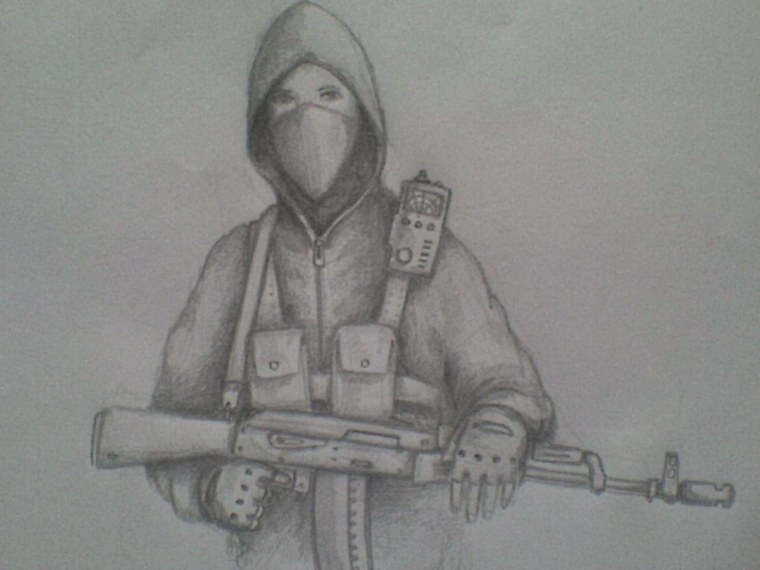 Сталкер рисунки