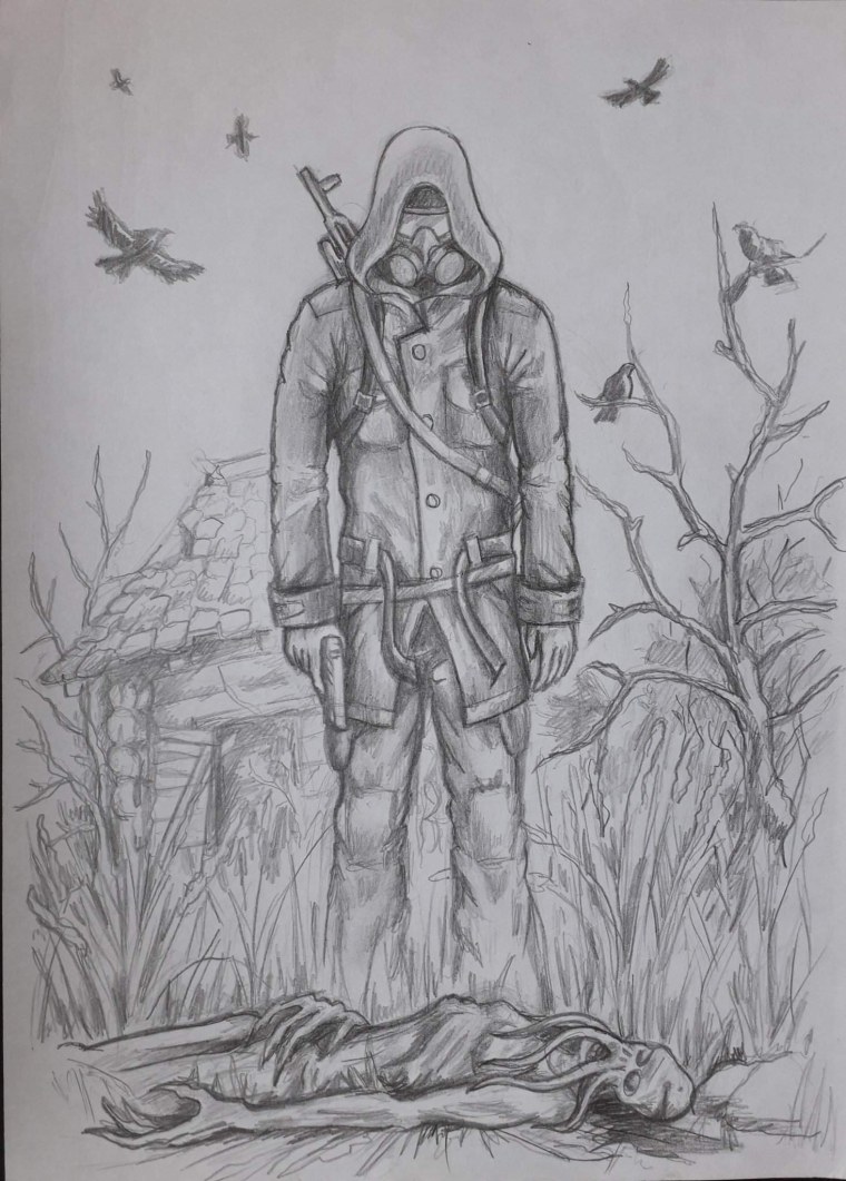 Раскраска сталкер Зов Припяти