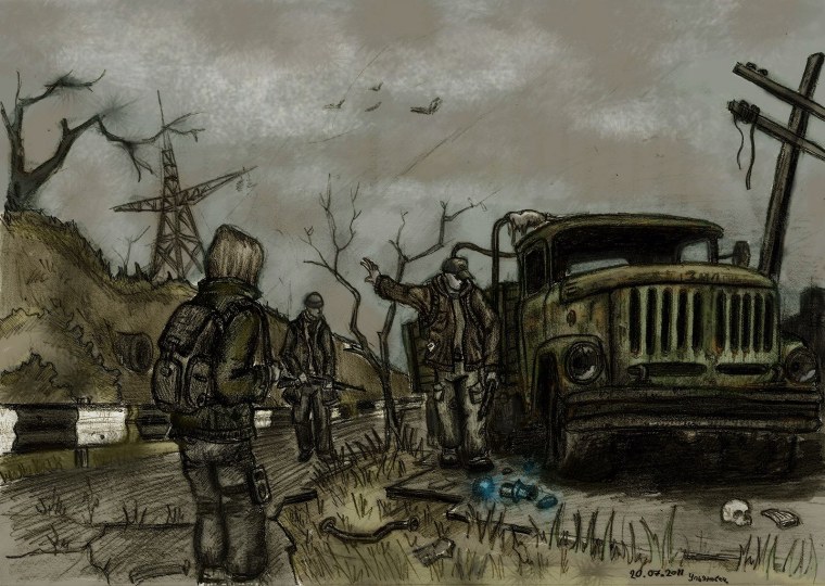 Солдаты сталкер раскраска