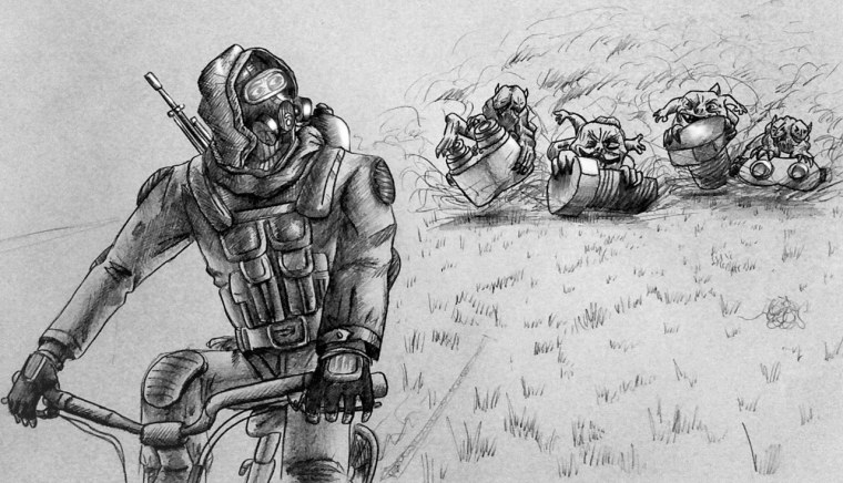 Псевдогигант сталкер рисунок