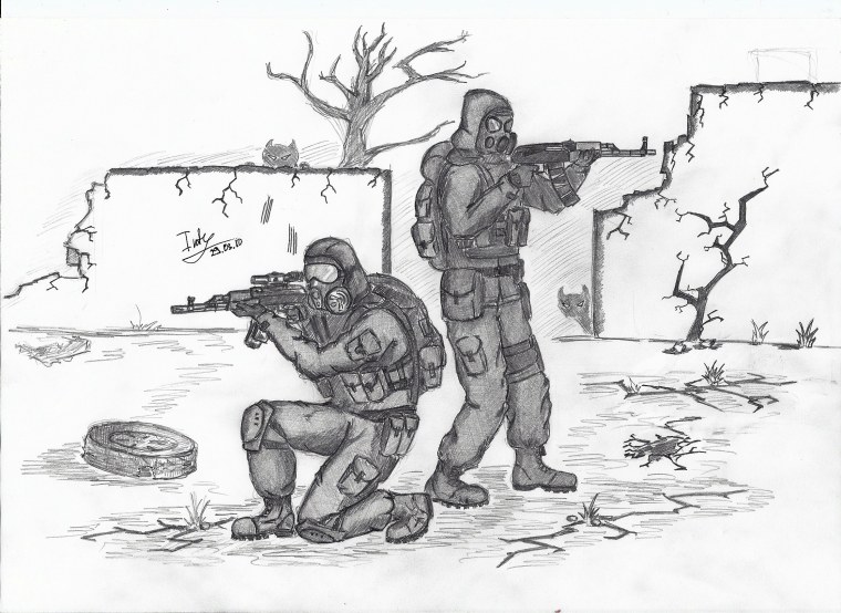 Монолит камень сталкер арт