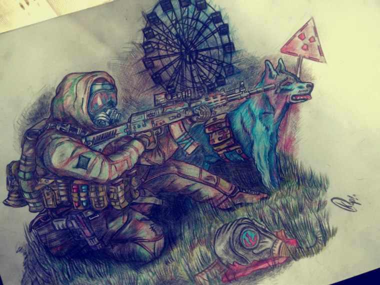 Метро 2033 арт сталкер