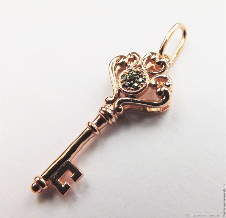 Ключик черно белый