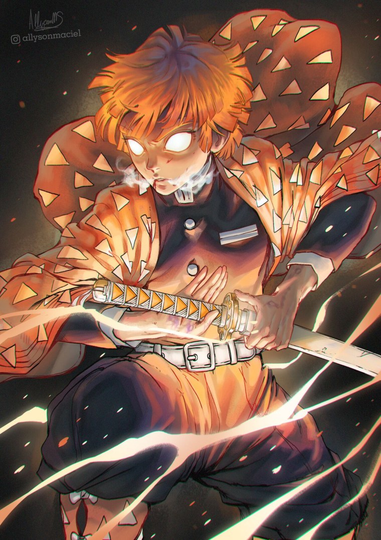 Клинок рассекающий демонов герои зеницу