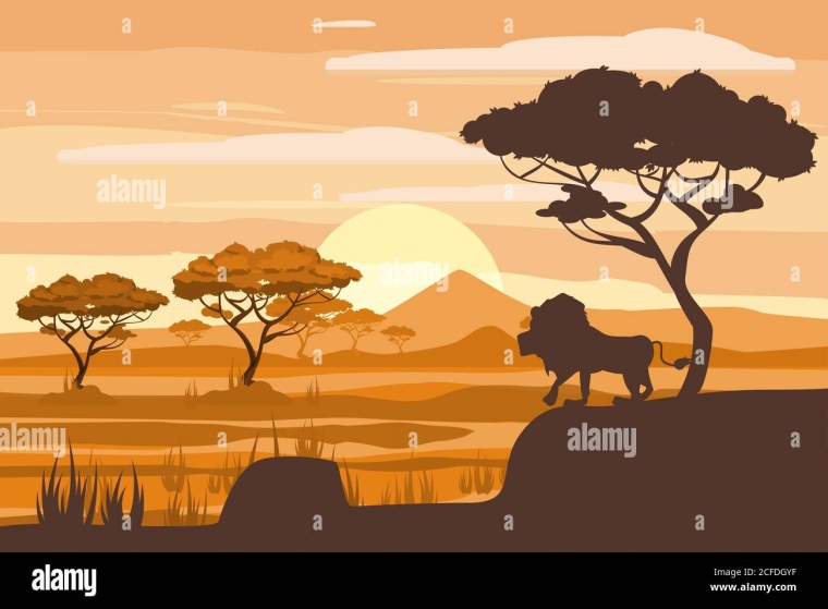 Фон Африки для детей без животных