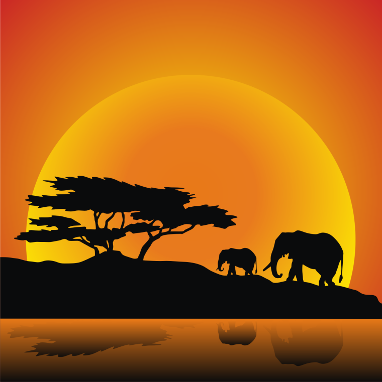 Африканская Саванна вектор